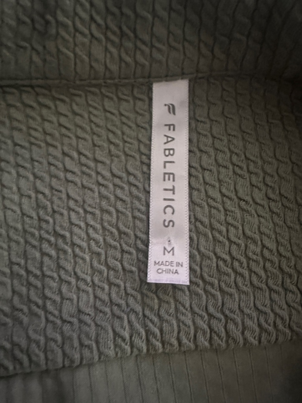 FABLETICS Crinkle Knit Boxy Button Down - Picture 4 of 4